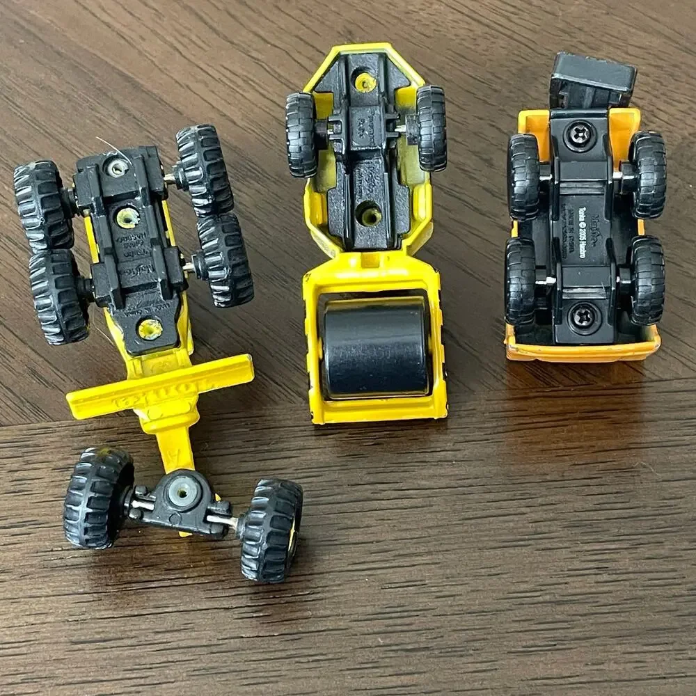 Maisto Tonka Road Crew Construction Equipment Lot Grader Forklift Roller FLAW